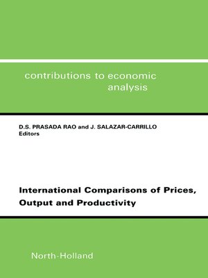 cover image of International Comparisons of Prices, Output and Productivity